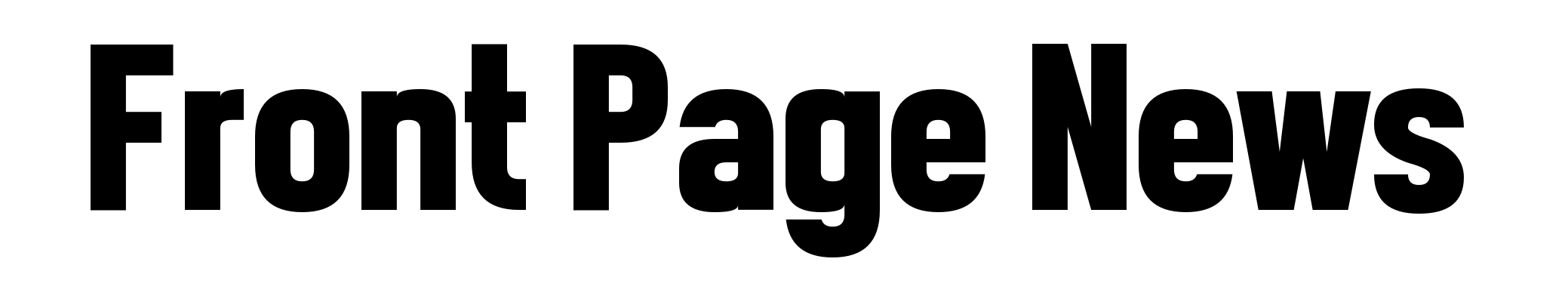 Front Page News